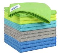 HOMEXCEL Lot de 12 chiffons de nettoyage en microfibre pour voitures, 31,8 x 31,8 cm, chiffons de nettoyage ultra absorbants, non pelucheux pour la maison, la cuisine, les fenêtres et la voiture