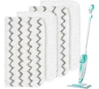 HOMEXCEL Lot de 4 tampons de rechange pour balai vapeur Shark S1000/S1000A/S1000C/S1000WM/et S1001C - Réutilisables en microfibre pour tous les sols durs