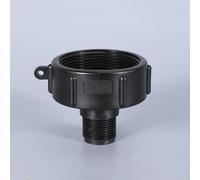 HOMEXO IBC Pipeline Joint IBC Réservoir d'eau Réduisant Adaptateur Durable S60 Filetage Fin À 3/4 '' Filetage Fin Tuyau D'arrosage Connecteur 1 pc