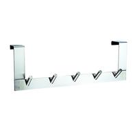 MSV 282 Patère avec 5 Têtes Acier Inoxydable Argent 36 x 7 x 12 cm
