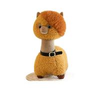 HOMEXYLYL Animal en Peluche d'alpaga, Oreiller Peluche de Lama Kawaii Doux Jouet Filles Cadeau d'anniversaire de noël décoration canapé à la Maison(Brown)