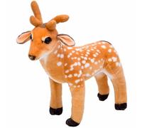 HOMEXYLYL Cerf en Peluche réaliste, cerf Sika Debout Douce et câline décoration de Noël sur Le thème de la forêt Cadeau for Enfants(55 * 50cm/21.6 * 19.6”)