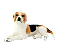 HOMEXYLYL Chien Beagle réaliste en peluche (couché, 50 cm / 20in) | Couché debout, figurine décorative pour les amoureux des chiens