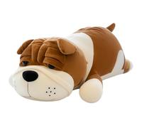 HOMEXYLYL Coussin en Peluche for Chien, Grand Shar Pei, Doux et Confortable, idéal comme Cadeau d'anniversaire ou de Noël for Petite Amie ou Enfant(40cm/17.7in)