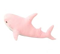 HOMEXYLYL Oreiller en Peluche Requin, Grand Jouet Doux pour Décoration de Chambre d'enfants Adultes et Adolescents(Pink,100cm/39.3in)