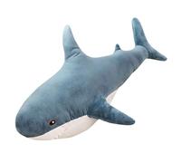 HOMEXYLYL Oreiller en Peluche Requin, Grand Jouet Doux pour Décoration de Chambre d'enfants Adultes et Adolescents(Blue,80cm/31.4in)