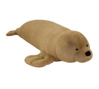 HOMEXYLYL Oreiller géant de Jet de Phoque du Groenland, Animal en Peluche réaliste de Vie Marine, Jouet en Peluche Moelleux, Coussin de canapé, décoration de lit à la Maison, (Brown,130cm/51in)