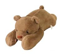 HOMEXYLYL Panda en Peluche, Animal en Peluche Long câlin for Dormir lit Doux et câlin Cadeau d'anniversaire for Enfants et Adultes(BrownBear,80cm/31.4in)