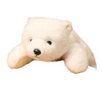 HOMEXYLYL Panda ou Ours ou Ours Polaire en Peluche, Animal en Peluche Mignon Cadeau d'anniversaire de Noël Enfants Adultes Filles garçons Accent de décoration intérieure(Polar Bear,30cm/11.8in)