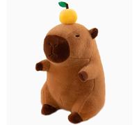 HOMEXYLYL Peluche Capybara, sur la tête, Peluche Capybara Mandarine, Cadeaux d'anniversaire de Noël for Adultes et Enfants(30cm/11.8in)