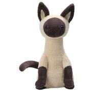 HOMEXYLYL Peluche Chat Siamois, Chaton en Peluche Animal de Compagnie Doux à câliner Excellent Cadeau de noël décor d'anniversaire idéal for Enfants Adultes Filles et garçons(20cm/7.8in)