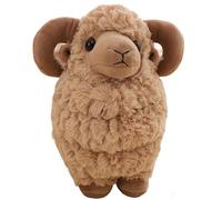 HOMEXYLYL Peluche d'agneau, Animal en Peluche câlin avec Un Look Moelleux Adorable Doux à câliner for Les Enfants comme Cadeau d'anniversaire ou de fête(Brown,25cm/9.8in)