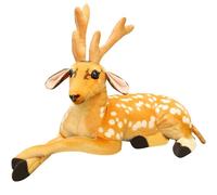 HOMEXYLYL Peluche de cerf, Jouet en Peluche de cerf Sika réaliste, Doux et câlin, Cadeau d'ami des Bois for Enfants, décoration de Chambre d'enfant de Noël