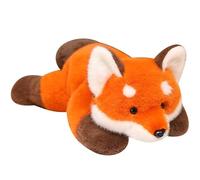 HOMEXYLYL Peluche Lestée, Doux Et Moelleux, Renard Et Panda Roux Oreiller Câlin Enfants Et Adultes Cadeau Réconfortant L'heure du Coucher Cadeau Noël Ou d'anniversaire(Fox,45cm/17.7")