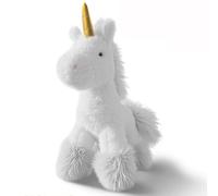 HOMEXYLYL Peluche Licorne, Licorne Blanche en Peluche Douce Coin Doré Cadeaux d'anniversaire De Noël for Enfants Filles
