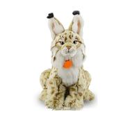 HOMEXYLYL Peluche Lynx, Animal en Peluche Réaliste Doux Cadeau d'anniversaire de Noël pour Enfants et Adultes Décoration d'Intérieur Unique en Forme d'animal Sauvage(36cm/14.1in)