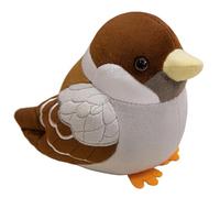 HOMEXYLYL Peluche Oiseau, Simulation Moineau Oiseau Petit Animal en Peluche Doux Cadeaux d'anniversaire De Noël for Garçons Filles(15cm/5.9in)