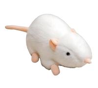 HOMEXYLYL Peluche Souris Douce en Forme De Rat, Mignonne Et Réaliste Tailles Disponibles Peluche Rat Cadeau d'anniversaire Décoration De Chambre Compagnon Câlin for Enfants(White,100cm(39.9"))