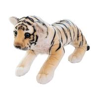 HOMEXYLYL Peluche Tigre couché, Petit Animal en Peluche léopard réaliste for Enfants Compagnon et Cadeau câlin(Tiger,50cm/19.6in)