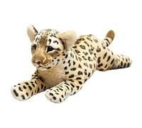 HOMEXYLYL Peluche Tigre, Jouet en Peluche Réaliste de la Jungle Cadeau Doux pour Garçons et Filles Cadeau d'anniversaire de Noël de Saint-Valentin(Leopard,39cm/15.3in)