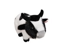 HOMEXYLYL Peluche Vache, Peluche Douce Et Réaliste for Enfants Filles, Garçons Décoration De Chambre d'enfant Cadeau d'anniversaire Ou De Noël.(Black,40cm/15.7in)