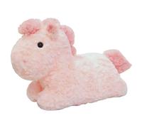 HOMEXYLYL Poney en Peluche, Cheval Couché Mignon Cadeaux for Enfants Adultes Filles Garçons Décoration De Noël d'anniversaire Fournitures De Fête(Pink,25cm/9.84in)