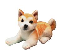 HOMEXYLYL Shiba Inu Akita Peluche, Chien Mignon en Peluche Visage Souriant Cadeau d'anniversaire De Noël Décoration D'intérieur for Enfants Adultes Filles Et Garçons(Lying Down,30cm/11.8in)