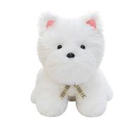 HOMEXYLYL West Highland Terrier Plush, Lifelike Stuffed Animal Toy Cuddly Companion Christmas Birthday Gift Kids Adults Girls Boys Decor(38cm/15.0in)