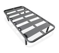 Homey Sommier renforcé à Lattes Larges, Anti-Bruit, Structure 40 x 30 mm avec Jeu de Pieds filetés, Solide et résistant 90 x 200 cm