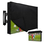 HOMEYA 600D Housse de protection pour TV d'extérieur de 76,2 à 81,3 cm avec fermeture éclair imperméable et couvercle inférieur, robuste et résistante aux intempéries avec rabat avant, pour