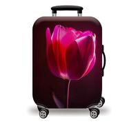 Homeyang Housse Protection Valise Fleurs Brunes Roses Housse Valise de Voyage Elastique Polyester Spandex Lavable Bagage de Voyage Couverture 18 à 32 Pouces Luggage Cover (XL)