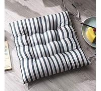 homeyuser Lot de 2 coussins de chaise rembourrés avec attaches pour intérieur et extérieur (bleu)