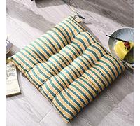 homeyuser Lot de 2 coussins de chaise rembourrés avec attaches pour intérieur et extérieur (jaune)