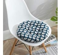 Homeyuser Lot de 2 coussins ronds rembourrés pour chaise de cuisine, jardin, salle à manger