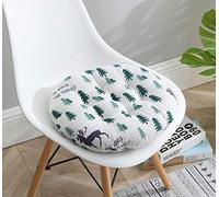 Homeyuser Lot de 2 coussins ronds rembourrés pour chaise de cuisine, jardin, salle à manger