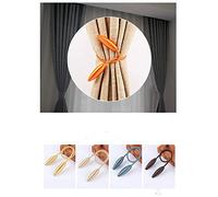 homeyuser Lot de 2 embrasses magnétiques pour rideaux (orange)