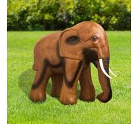HomeZone Eléphant Décoration Jardin Grand Support Africain Eléphant Sculpture Eléphant Statue Gazon Jardin Terrasse Patio Décoration Animal Décoration de Jardin