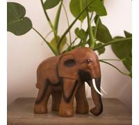 Homezone Grand Effet Bois Debout éléphant Maison ou Décoration Jardin Sculpture 28cm. Super idée Cadeau