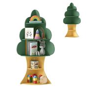 HOMFME Bibliotheque Enfant en Forme d'arbre, Meuble de Rangement à 5 Niveaux pour Bébé, Étagère d'angle pour Crèche, Salle de Classe, Coin Lecture à la Maison