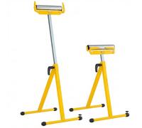 HOMFME Lot de 2 supports à rouleaux pliants, support de scie à onglet | Guide de bord rotatif, chevalet de sciage pliable et support de scie à onglet pour scie à table pour travail du bois