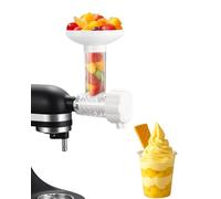 HOMGEN Accessoire Machine à Glace pour Mixeur sur Socle Kitchenaid, Machine à Sorbet aux Fruits, Accessoire pour Machine à Glace aux Fruits, Glace à la Purée de Fruits