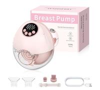 HOMGEN Tire-lait électrique Portable Mains Libres, Extracteur de Lait Maternel Sans Fil avec écran LED, Pompe à Lait Rechargeable 1200mAh avec 4 Modes et 12 Niveaux, Facile à Nettoyer pour les Mamans