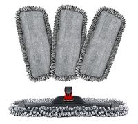 Homgif Mop Pads, 3 Piece Microfiber Mop Cover for All Floor Types, Replacement Floor Mop Cover 44x19cm for All Spray Mops and Developer Mops, Washable