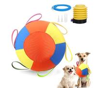 Homgo Herding Balle de chasse pour chiens, grande balle gonflable durable et résistante aux déchirures avec pompe, stimulation mentale et jeu Push-and-Chase (25 cm)