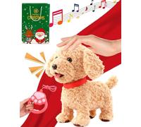 Homgo Nicco Robot Chien AI amélioré 2026 - Mon chiot robot réaliste qui agit comme un vrai chien, chant, marche, aboiement, réactif à l'IA, pour les amoureux des animaux