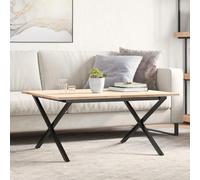 Homgoday Armature de table basse en forme de X - Pieds de table - Pieds de table - Pieds de table - Cadre de table pour table basse moderne - Table basse - Salon - 80 x 70 x 43 cm - Fonte