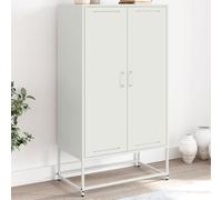 Homgoday Armoire de rangement polyvalente avec 2 étagères et 2 compartiments - Armoire haute en acier pour salon, bureau, cuisine - Rose - 68,5 x 38,5 x 123,5 cm - Acier