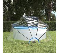 Homgoday aspirateur Piscine,Filtre Piscine Dôme de Piscine Rond 315x158 cm PVC