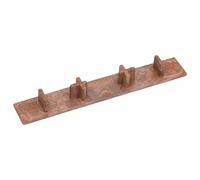 Homgoday Capuchons d'extrémité de plate-forme 10 unités plastique marron plastique résistant