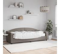 Homgoday Casa Mobilia Canapé-lit avec matelas taupe 80 x 200 cm en tissu, canapé-lit, canapé-lit, cadre canapé-lit, lit